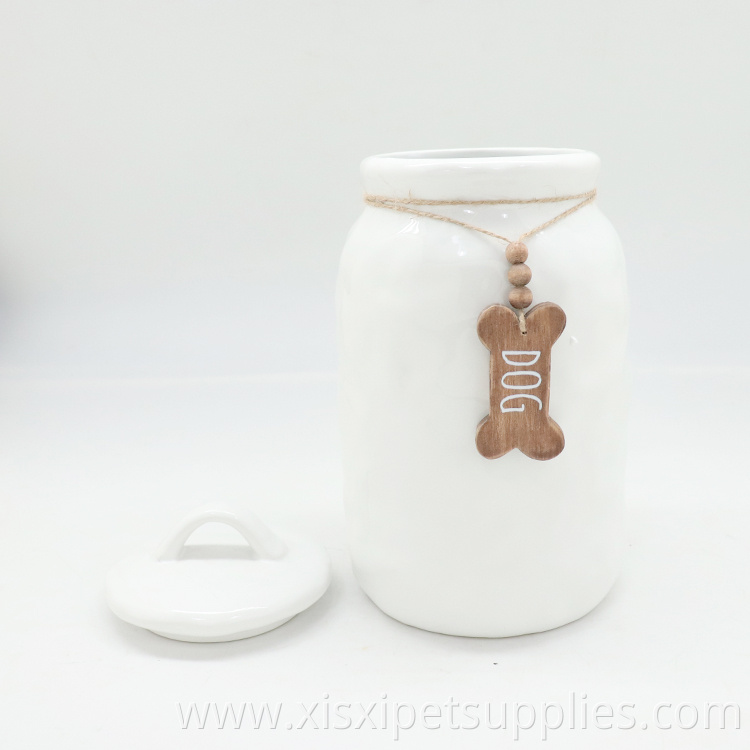 High Quality Pet Food Storage Pet Supplies Dog Ceramic Jar